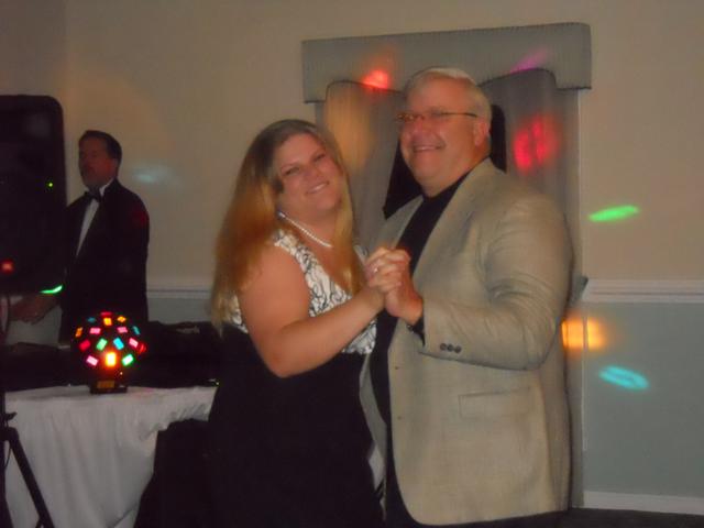 Angela found a partner for a slow dance with Bob Zink